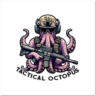 Tactical Octopus Adventure Tee: Where Intelligence Meets Style Posters and Art